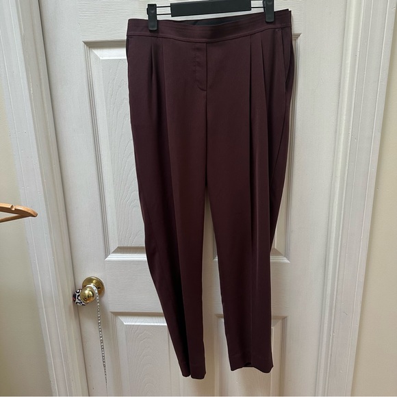 Ministry of Supply Maroon Women's Trousers straight leg pants 8 - Picture 1 of 8